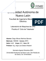 Ciclo de Taladrado CNC Práctica 9 UANL