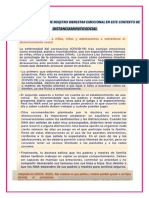 Reflexionamos Sobre Nuestro Bienestar Emocional en Este Contexto de Distanciamient PDF