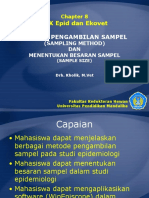 Metode pengambilan sampel dan penentuan besaran sampel dalam epidemiologi