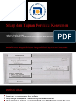 Pertemuan 5 Sikap Dan Tujuan Perilaku Konsumen