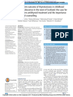 Long-term outcome of thyrotoxicosis in childhood and adolescence in the west of Scotland the case for long-term antithyroid treatment and the importance of initial counseling