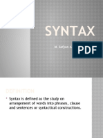 Syntax: M. Sofyan Adi Pranata, M.Li