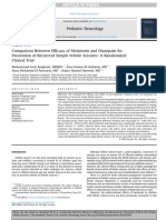 Comparison Between Efficacy of Melatonin and Diazepam For Prevention of Recurrent Simple Febrile Seizures, A RCT