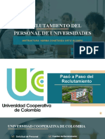 Reclutamiento de Personal (Universidades)