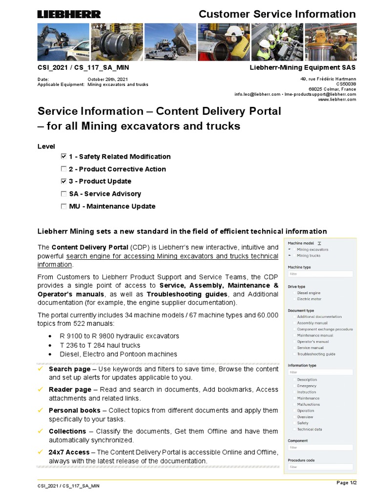 CSI Service Information - Content Delivery Portal - For All Mining ...