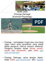 Fisiologi Olahraga dan Struktur Biologik Manusia