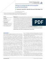 Effects of Music Listening on Cortisol Levels and Propofol Consumption During Spinal Anesthesia