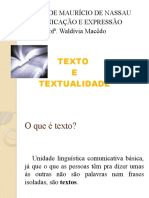 Texto e Textualidade