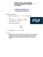 Examen de Admisión Upg-Fiis 2021-1 Matematicas