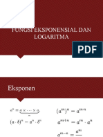 1. FUNGSI EKSPONENSIAL DAN LOGARITMA