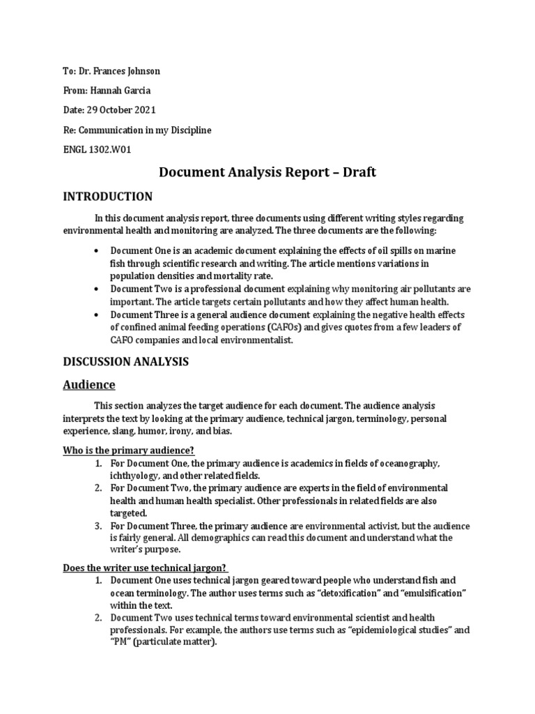 Document Analysis on Environmental Health | PDF | Air Pollution | Narration
