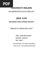 Download Hikayat Lebai Malang by Nur Ain Mohd Amin SN5370759 doc pdf
