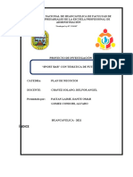 Plan de Negocio - Sportbar Con Tematica de Futbol