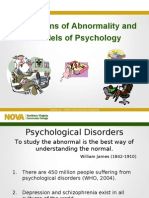 PSY 202 Abnormal Definitions and Psychological Models
