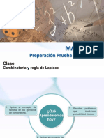 Preparación Prueba de Transición. Combinatoria y Regla de Laplace