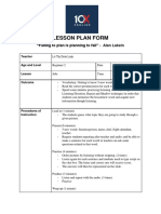 Lesson Plan Form: "Failing To Plan Is Planning To Fail" - Alan Lakein