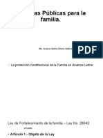 Políticas Públicas para La Familia