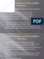 Komponen-Komponen Keterampilan Berbahasa