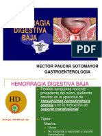 Hemorragia Digestiva Baja (HDB) : Hector Paucar Sotomayor Gastroenterologia