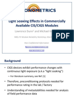 Light Soaking Effects in Commercially Available CIGS Modules