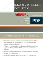 Hero Honda & 2 Wheeler Industry