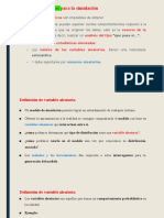 Variables Aleatorias para La Simulación: Datos Estadísticos