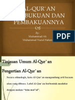 Slide Al-Qur'an Pembukuan & Pembakuannya