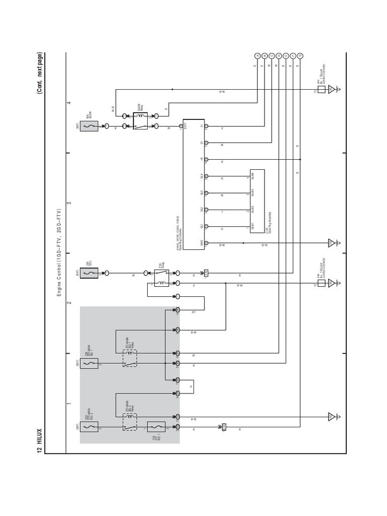 Toyota Hilux 2018 Overall EWD Engine - Hybrid System Engine Control ...