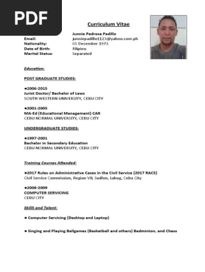 Curriculum Vitae