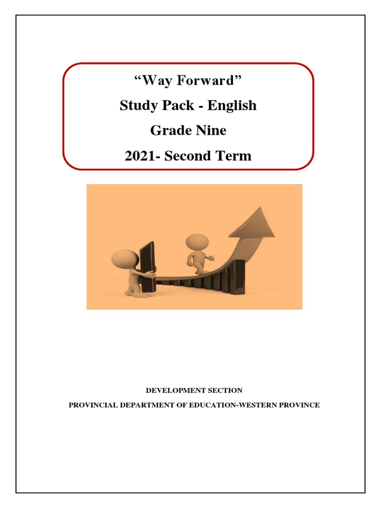 Grade 9 English Study Pack: Second Term | PDF | Part Of Speech | Verb