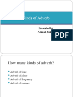 Kinds of Adverb: Presented by Ahmad Suhaili
