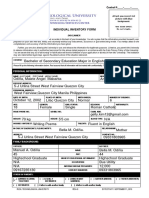 Odiña, Mawie Angel M - Individual Inventory Form