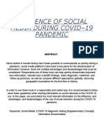 Influence of Social Media During Covid-19 Pandemic