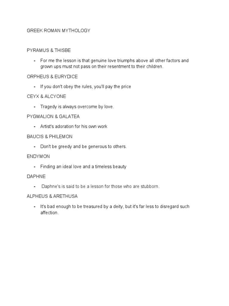 Greek Mythology | PDF