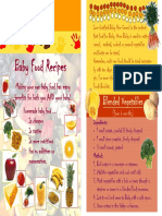 Baby Food Recipes: Blended Vegetables