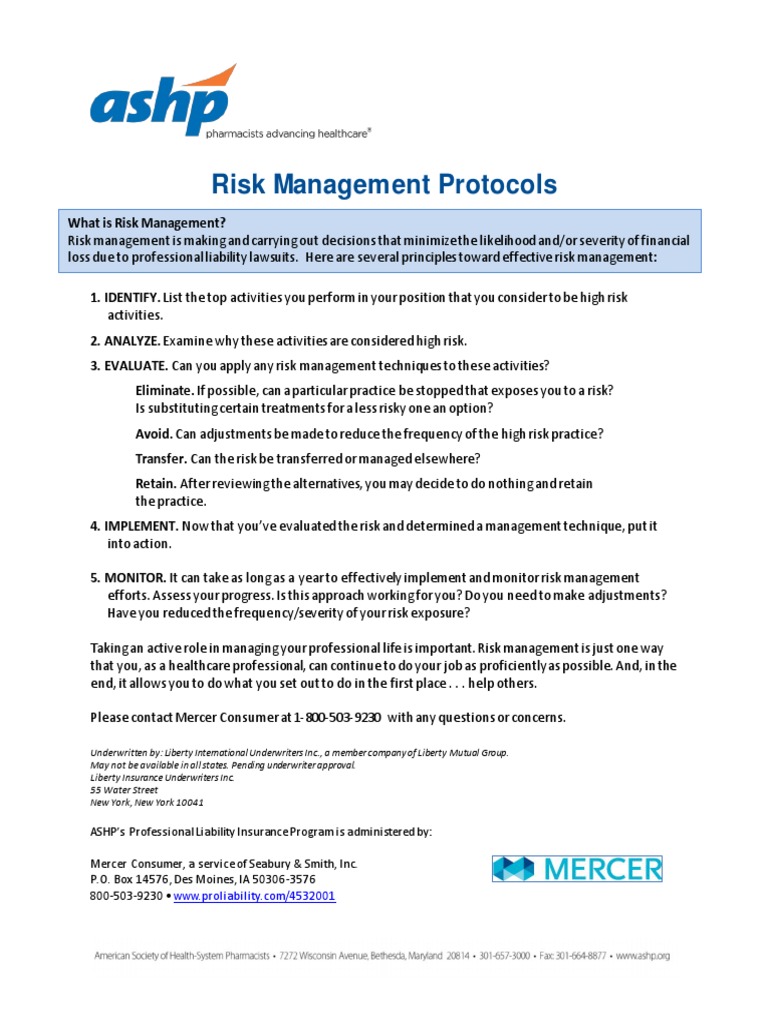 MBR Risk Management Protocols PDF