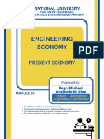 MODULE 05 - Engineering Economy - Present Economy