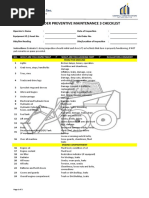 Skid Steer Safety and Maintenance Checklist | PDF | Loader (Equipment ...