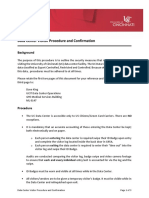 Data Center Visitor Procedure and Confirmation: Background