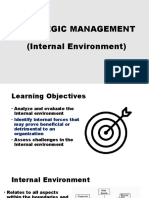 Strategic Management (Internal Environment)