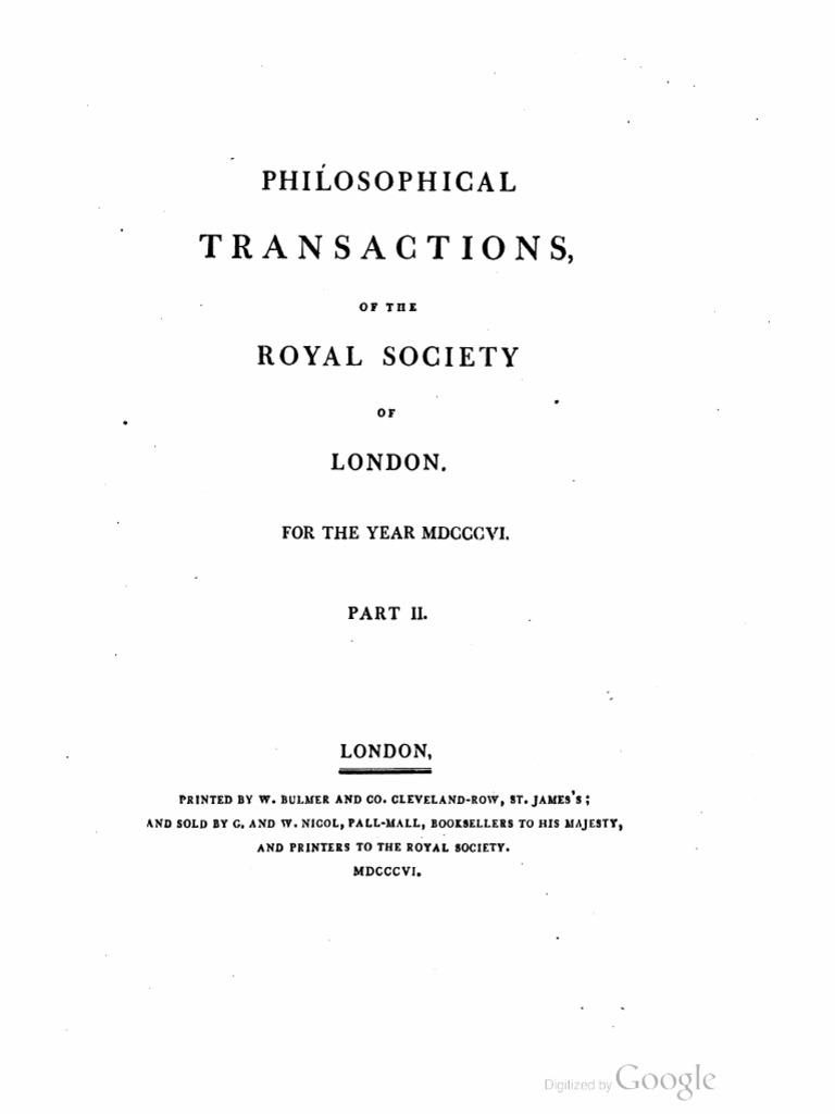 Philosophical Transactions 1806 | PDF | Multiplication | Equations