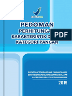 Pedoman Perhitungan Karakteristik Dasar Kategori Pangan