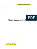 Waste Management Plan: Insert Company Logo