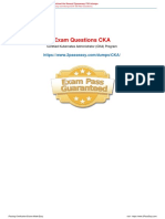 Exam Questions CKA: Certified Kubernetes Administrator (CKA) Program