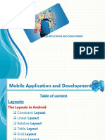 Mobile Application and Development