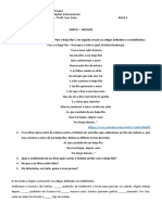 AULA 5 - Atividades Artigos e Possessivos - Alunos