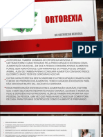 OrtoRexia: transtorno obsessivo por alimentação saudável