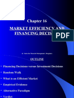 Market Efficiency and Financing Decision: Centre For Financial Management, Bangalore