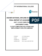 Higher National Diploma in Computing Final Report of Assignment 1&2