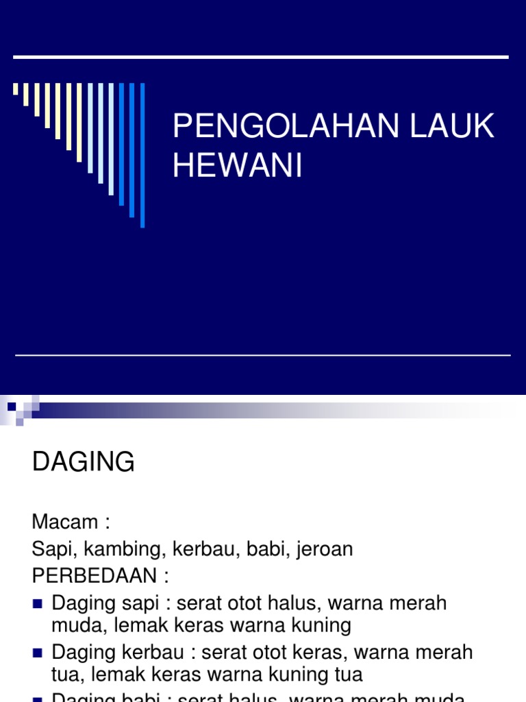 Lauk Hewani Dan Nabati | PDF